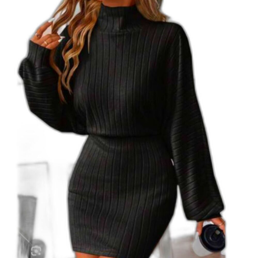 Women's Plus Size Dress Black Size 3XL